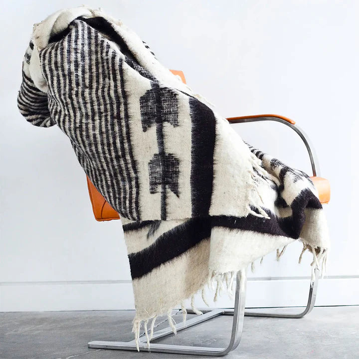NURALIFE | Hand-Loomed Blanket - Black/Brown