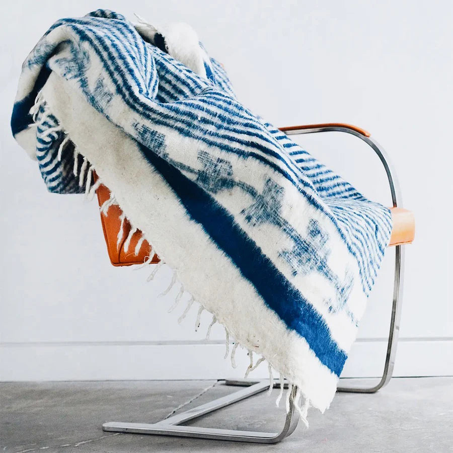 NURALIFE | Hand-Loomed Blanket - Indigo