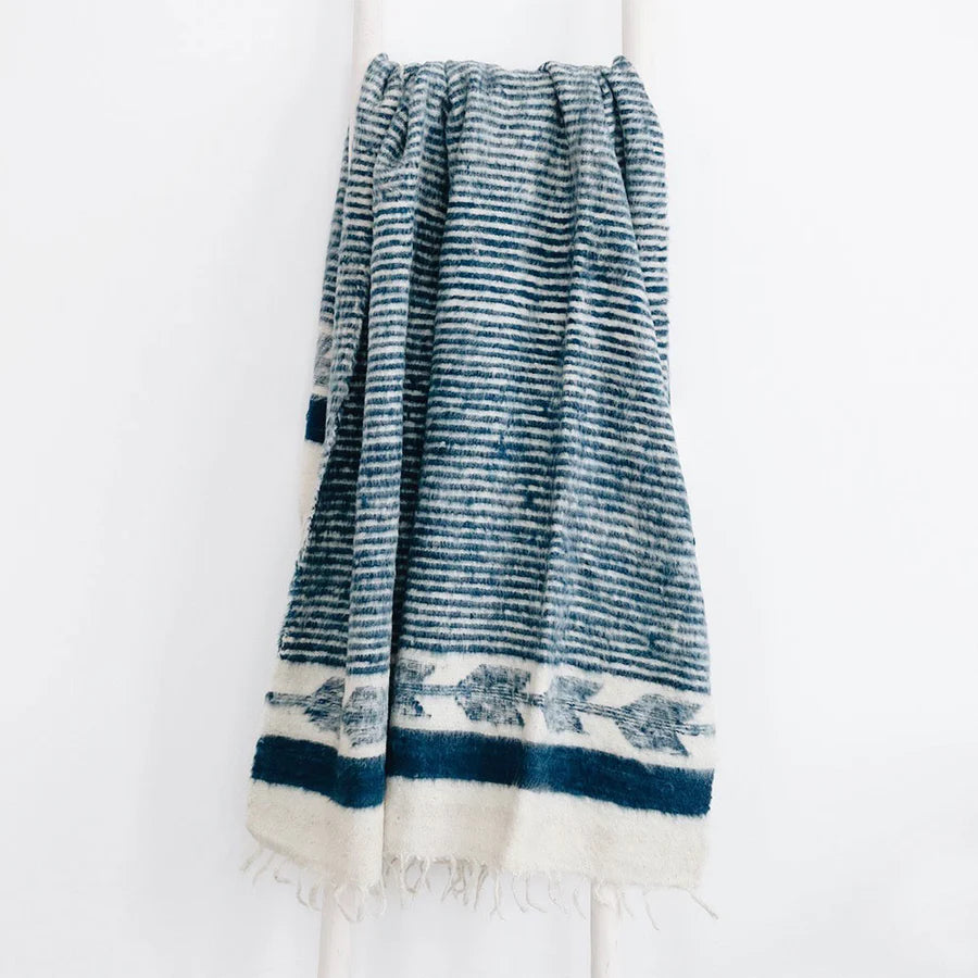 NURALIFE | Hand-Loomed Blanket - Indigo