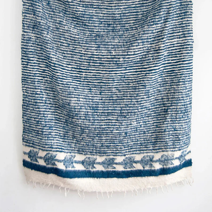NURALIFE | Hand-Loomed Blanket - Indigo