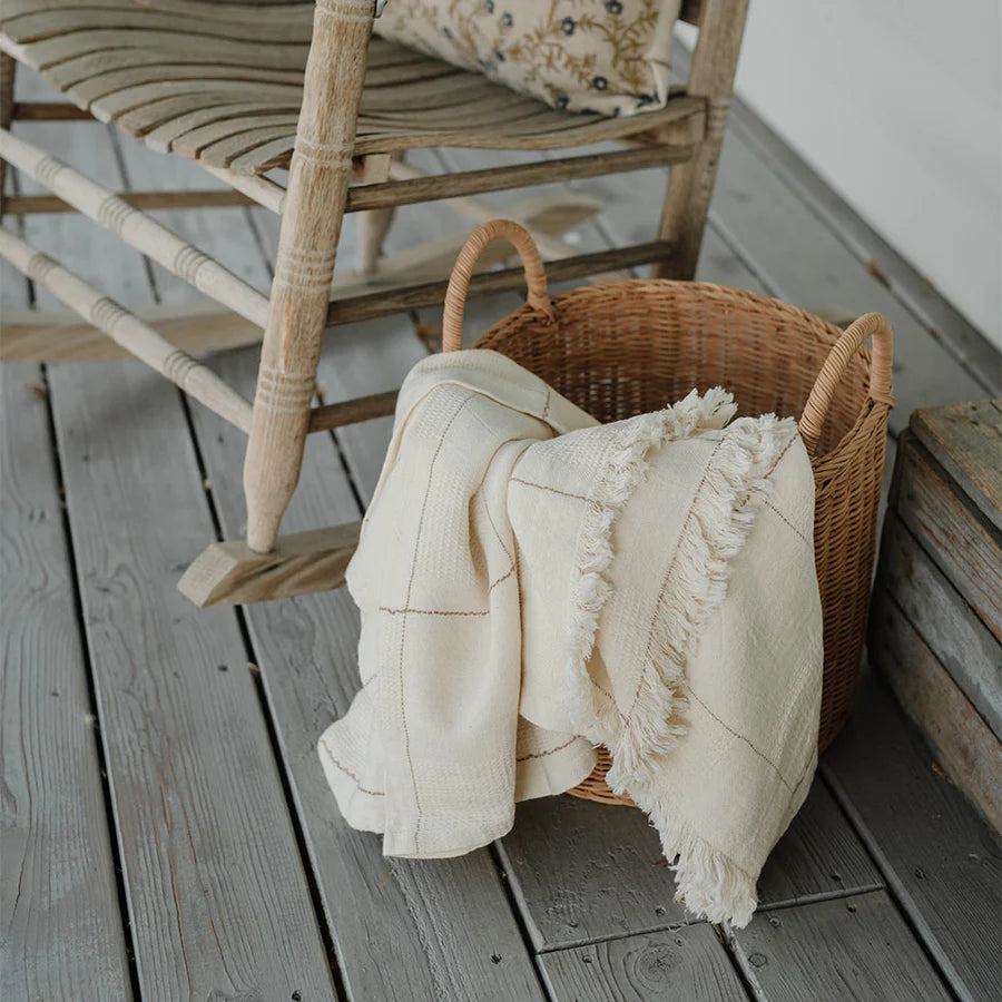 NURALIFE | Linen/Cotton Coverlet Blanket